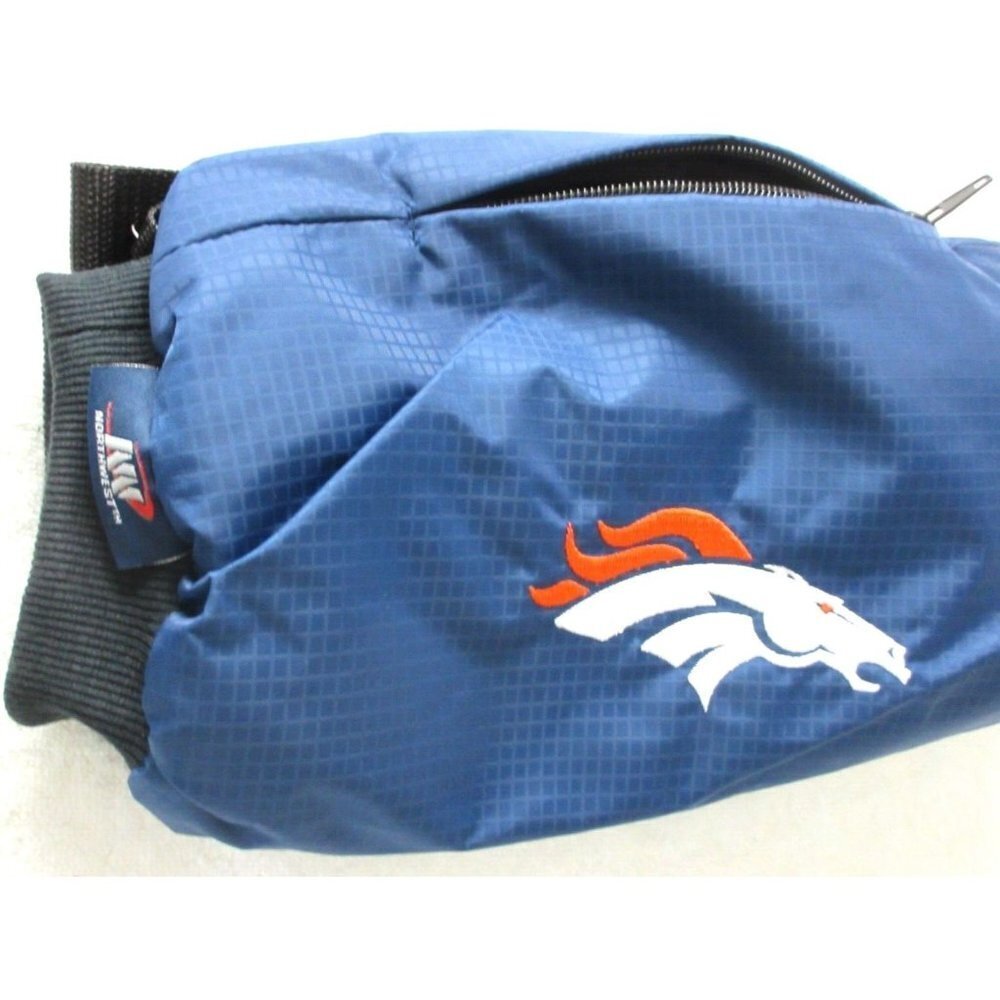 Denver Broncos NFL Handwarmer Waist Belt The Northwest Company Blue Orange NWT - Picture 4 of 4